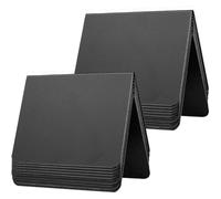 Muteitt 20 Pcs Mini Chalkboard Sign, Black Mini Chalkboard Signs, Small Tent Chalkboards Blackboard Message Board Signs for Weddings Birthday Party