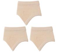 Muteitt 3 Pairs Women Open Toe Half Socks Cotton Peep Toe Mule Sandal Sock for Clogs Slide Slipper Liner Sock