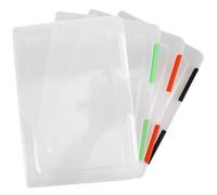 Muteitt 4 Pcs A5 File Portable Project Case, Waterproof Portable Storage Box for Letter Paper, Scrapbook Paper Storage Boxes Documents Magazines Holder