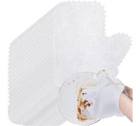 Muteitt 50 Pcs Non-woven Cleaning Gloves Microfiber Dusting Gloves Fish Scale Duster Wipes Kitchen Tools for Cleaning Window Glass