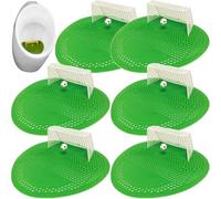 Muteitt 6 Pcs Urinal Screen Deodorizer, Anti-Splash Urinal Cakes with Long-Lasting Fragrance, Football Shoot Urinal Screens for Men Bathroom Airport Office