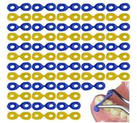 Muteitt 60 Pcs Dental Wedges Elastic Rubber Fixing Wedges Matrices Dam Composite Tooth Separator Dentistry Accessory Tools