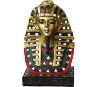 Muteitt Ancient Egyptian Pharaoh King Statue Resin Cleopatra Sculpture Craft Egyptian Sphinx Sculpture Ornaments for Home Office Decor