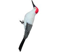 Muteitt Artificial Woodpecker Fake Birds Realistic Feathered Woodpecker Figure Decor for Craft Garden Home Ornament Decoration