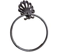 Muteitt Cast Iron Towel Ring, Vintage Wall Mounted Towel Holder, Antique Rustic Hand Towel Holder for Bathroom Kitchen