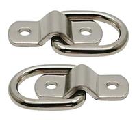 Muteitt D Ring Tie Down Cargo Lashing Rings 2pcs Trailer Anchor Point Load Anchor Trailer Cargo Control Tool for Trailer Boats