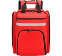 Muteitt First Aid Backpack, Empty Emergency Medical Bag with Reflective, Survival First Responder Trauma Bag for Outdoor Hiking Camping Travel Car