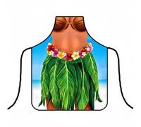 Muteitt Funny Cooking Apron Hawaiian Women Men Apron with Adjustable Waist Ties for Cooking Bbq Baking Grilling
