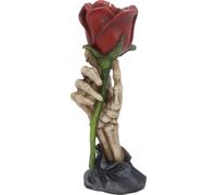 Muteitt Halloween Skull Candle Holder, Gothic Skeleton Hand Rose Candlestick Retro Spooky Desktop Tealight Cup Horrible Home Party Decor