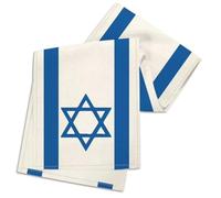 Muteitt Hexagram Hanukkah Table Runner, Star of David Jewish Chanukah Holiday Kitchen Dining Table Decoration for Passover Hanukkah Home Party Decor