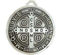 Muteitt Large St Benedict Medals Home Protection Catholic Saint Benedict Crucifix for Door Hanger Wall Art Decor Religious Gift