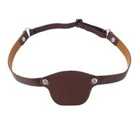 Muteitt Leather Eye Patch Halloween Pirate Costume Eye Mask One Eye Pirate Eye Patch Carnival Masquerade Mask Halloween Cosplay Accessory