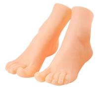 Muteitt Lifelike Manikin Feet Lifesize Male Female Mannequin Foot Model for Painting Teaching Arts Drawing Sketching Jewelry Display