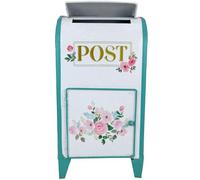 Muteitt Post Box Vintage Mailbox Retro Style Mail Boxes Outside Decor Antique Style Nostalgic Metal Mailbox