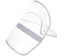 Muteitt Rain Poncho Face Protector Clear Waterproof Plastic Raincoat Cap Visor Detachable Rain Poncho Hat Shield Visor Raincoat Accessory