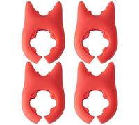 Muteitt Spoon Rest for Cooking, 4 Pcs Silicone Wok Spatula Holder Kitchen Utensil Rest for Pot Boil over Spill Stopper Kitchen Gadgets