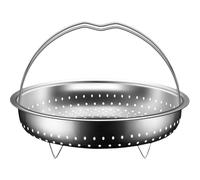 Muteitt Steamer Basket for Cooking, Stainless Steel Vegetable Steamer Basket with Handle for Pan and Instant Pot, Pan Steamer Basket, Strainer and Rice Washer