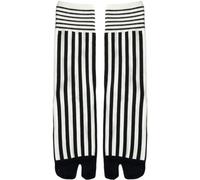 Muteitt Two-toed Socks Split Toe Socks Tabi Socks Cotton Japanese Geta Socks Unisex Striped Retro Two-toed Middle Tube Socks