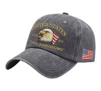 Muteitt Usa 250 Anniversary Hat, Adjustable 250 Year American Anniversary Embroidered Baseball Cap for Men Women