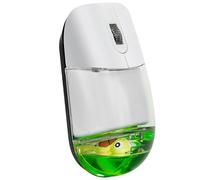 Muteitt Wireless Mouse, Cute Frutiger Aero Mouse, Rechargeable Wireless & Bluetooth Optical Computer Mouse with Liquid and Floaters