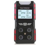 Mutil Gas Monitor 4 in 1 Portable Multi Gas Detector Digital Multi Gas Monitor Rechargeable LCD Screen Air Quality Tester with 3 Alarm Methonds Ideal for Underground Storage Tanks