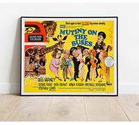 Mutiny On The Buses Classic British Comedy Movie Film Promo : A Huge 30"x24" Poster Print Vintage Retro Reproduction Perfect For Home Bedroom Living Room : BRING YOUR WALLS TO LIFE !