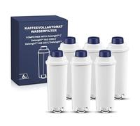 Mutital 6 Pack Replacement Water Filters for De'Longhi Coffee Machines