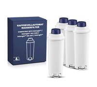 Mutital Coffee Machine Water Filter, Replacement Compatible with DeLonghi ECAM Series, Dinamica, Cappuccino System, Magnifica, ETAM Autentica and Various Esam Models (4-Pack)