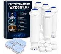Mutital Complete Coffee Machine Maintenance Kit - Fits Melitta Pro Aqua, Krups, Nivona Café Romatica, 5 Water Filters, 4 Descaling & 8 Cleaning Tablets