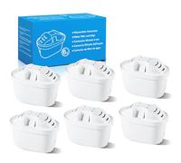 Mutital Water Filter Cartridges Pack of 6 Replacement for Brita Maxtra+ Filter Cartridges, Compatible with Brita Jugs Marella, Style, Elemaris XL, Aluna, Mavea Elemaris System and Marella System