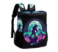 Mutli Color Forest Bigfoot Sasquatch Cooler Backpack Insulated Ice Chest Bag Lunch Box Rucksack for Men Women