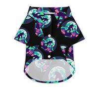 Mutli Color Forest Bigfoot Sasquatch Hawaii Shirt Print Dog Clothes T-Shirt Beach for Puppy Cat XS