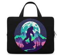 Mutli Color Forest Bigfoot Sasquatch Laptop Bag Sleeve Funny Tablet Case Protective Carry Bag Briefcase with Handle 10inch