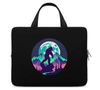 Mutli Color Forest Bigfoot Sasquatch Laptop Bag Sleeve Funny Tablet Case Protective Carry Bag Briefcase with Handle 17inch