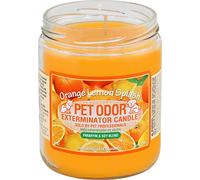 Mutneys Professional Pet Care Orange and Lemon Splash Scented Candle - Odour Eliminator - Air Freshener - Remover For Cat Dog Smells