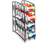 Mutool 2 Pack Stackable Can Rack Holder, Can Organizer for Fridge Kitchen Cupboard, Can Holder Storage Rack for Counter-Top, Pantry Organizers and Storage, Bronze