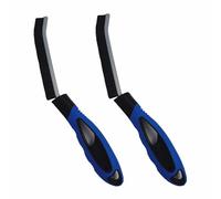 MUTORE Crevice Cleaning Brush 2PCS，Hard Bristle Long Thin Cleaning Brush，Bathroom Tile Groove Gap Brushes for Cleaning Home,Kitchen,Window Groove,Blue