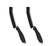 MUTORE Crevice Cleaning Brush 2PCS，Hard Bristle Long Thin Cleaning Brush，Bathroom Tile Groove Gap Brushes for Cleaning Home Kitchen Window Groove