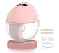 MUTOUHE Electric Breast Pump, Wearable Hands Free Breast Pump Electrical, 4 Modes 12 Levels, Low Noise, Portable Breast Milk Pump with 19/21/24 mm Flange