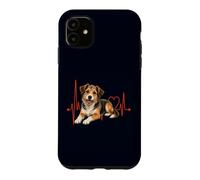 Mutt Dog Lover Heartbeat EKG Pulse Mixed Breed Style Case for iPhone 11