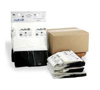 Mutt Mitt® 2-Ply Dog Waste Bags with Thick 2 Mil Mitten - No more "yuck" or "warm handshake" - 400 White & Black Dog Waste Bags on 4 Station Headers