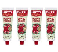 Mutti Doppio Concentrato Double Concentrated Tomato Sauce 130gr 4.58oz, Pack of 4