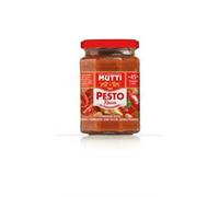 Mutti Pesto Rosso Pomodori Rossi Red Tomato Pesto Pasta Sauce 100% Italian Tomato Glass 180 g Seasoning Sauces with Almonds, Tomatoes, Dried Seeds and Grana Padano