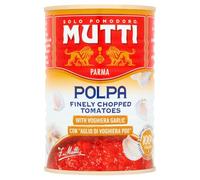 Mutti Polpa Finely Chopped Tomatoes with Voghiera Garlic 400g