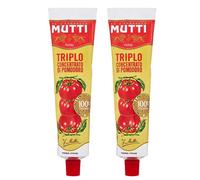 Mutti Triple Concentrated Tomato Sauce Tube 185gr 6.52oz, Pack of 2