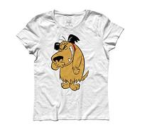 Muttley 3 Women's T-Shirt - The Wacky Races And Dick Dastardly - Classic Line - 100% Cotton 185gsm, White, S