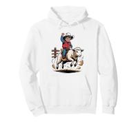 Mutton Bustin Parent American Flag Sheep Rodeo Patriotic Pullover Hoodie