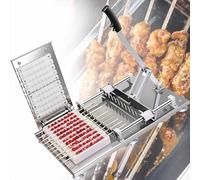 Mutton Kebab Maker - Stainless Steel Manual BBQ Tool for Home and Outdoor Parties - Essential Accessory for Grilling Enthusiasts