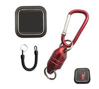 MUTUACTOR 1 x Detachable Magnetic Quick Release Keychain with a strong 3.6kg magnet to separate the keychain with rope and buckle (Color: red)
