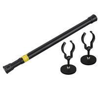 MUTUACTOR Magnetic Curtain Rods for Metal Doors, 1 Piece Non-Slip Magnetic Door Curtain Rods for Metal Doors 13 to 26 inches, No Drilling, Adjustable Window Curtain Rods, Universal Y-Clamp Magnet